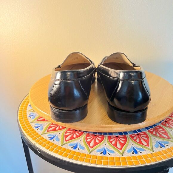 Vintage Cole Haan Red Tag Black Leather 3506 Size 9.5E Mens Dress Tassel Loafers - Picture 8 of 11